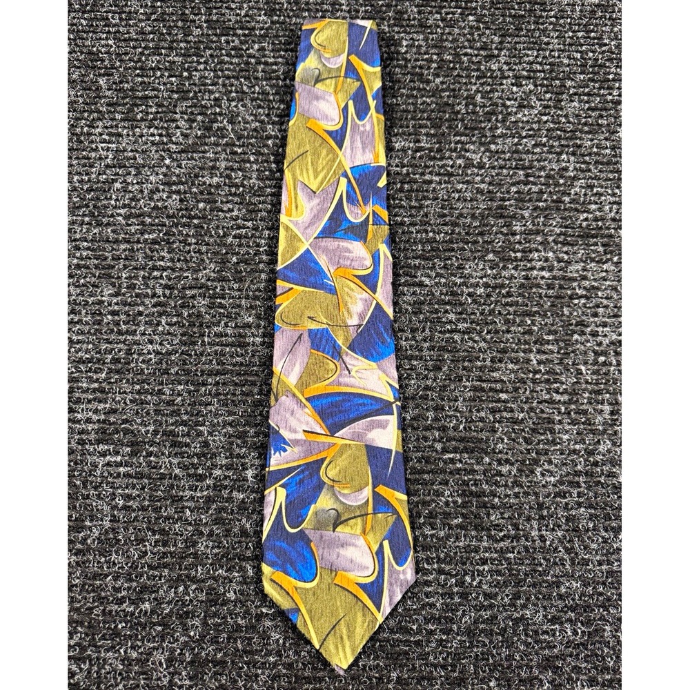 Jimmy Z V Foundation Collection One Silk Tie Stonehenge USA Abstract Vintage 57"